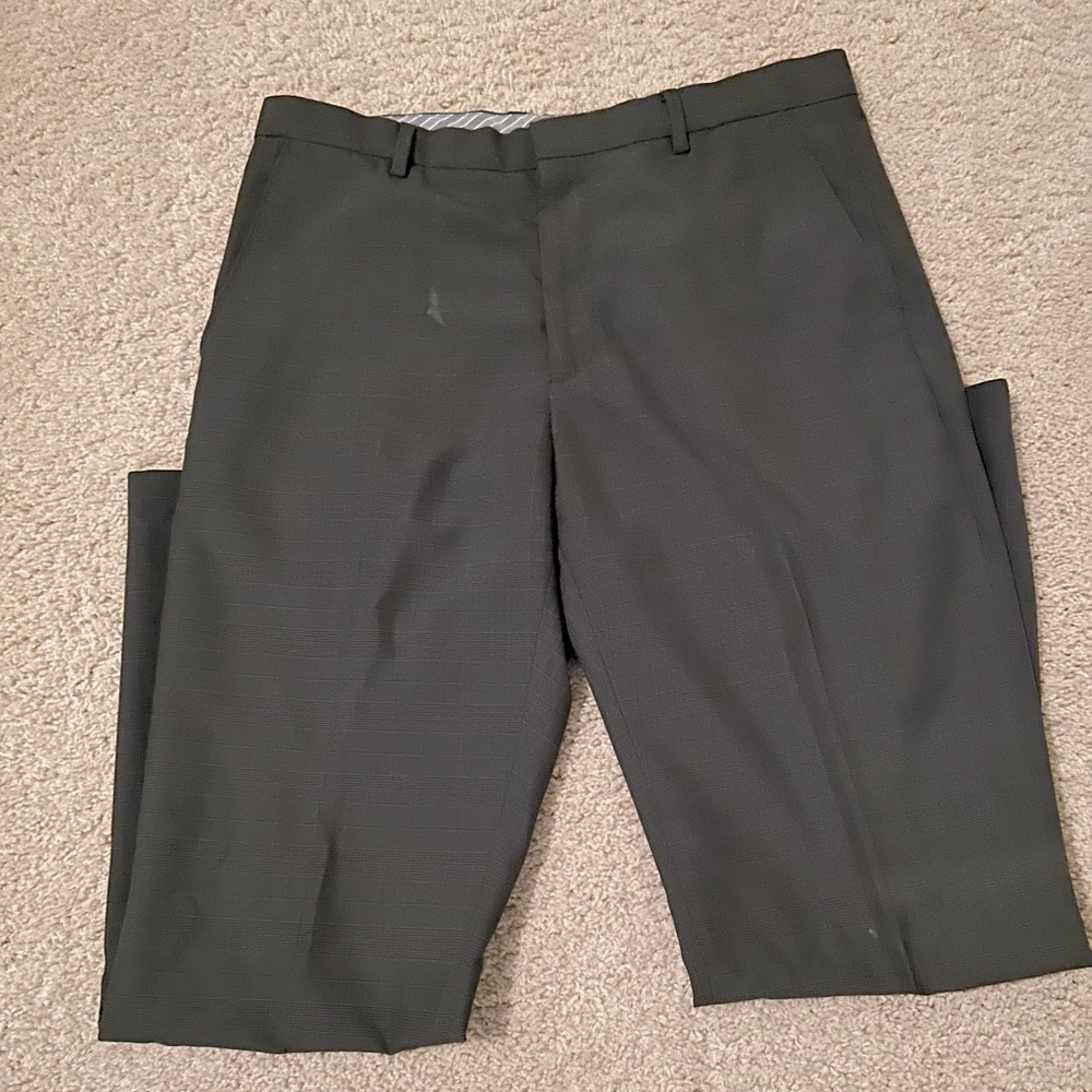 Banana Republic gray checked trousers
